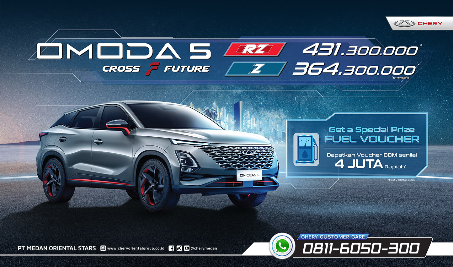 Chery Omoda 5 OTR Medan 2024